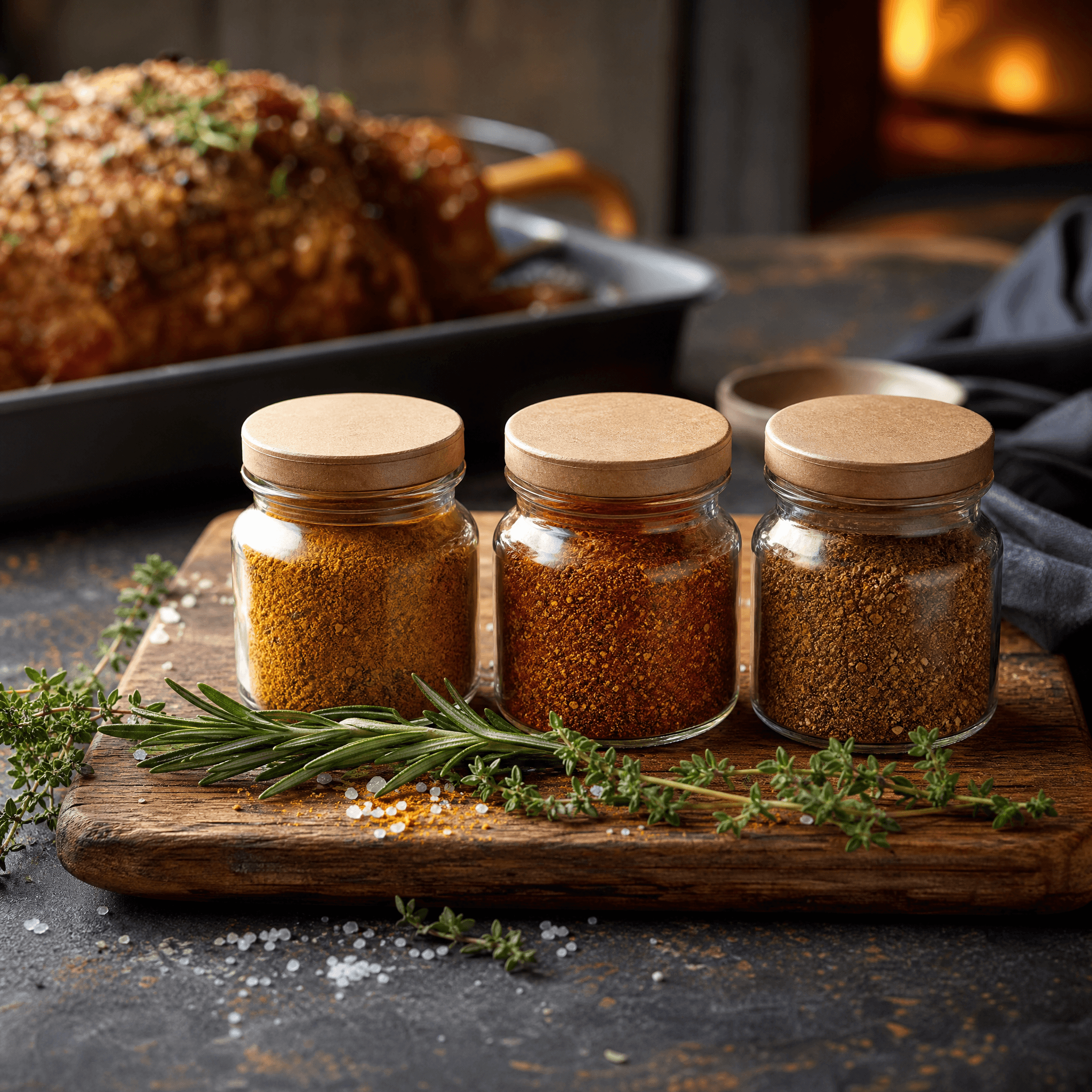 Roast & Sunday Dinner Rub Set — Three roasting rubs for chicken, lamb and vegetables.